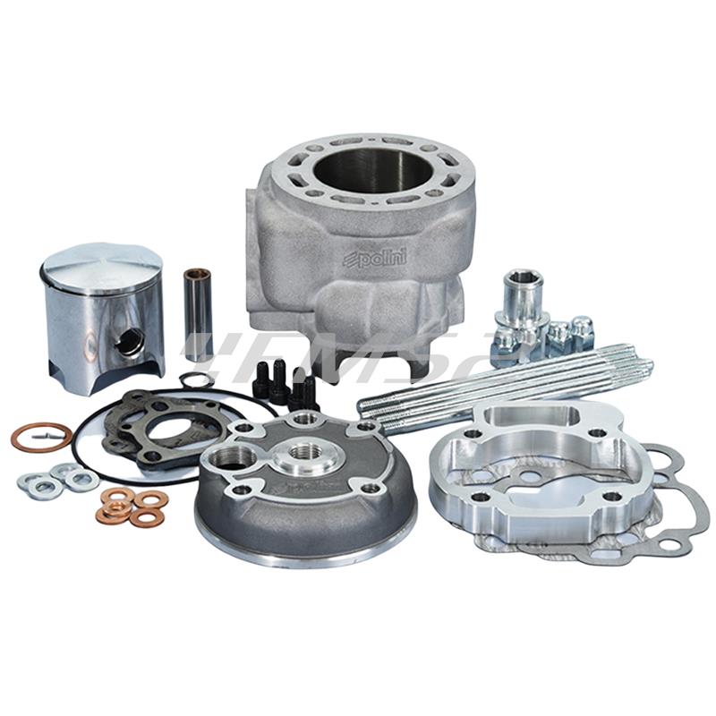 Motore gruppo termico Polini Big Evolution diametro 52 mm e corsa 44 mm con cilindrata 93,4 cc per motori Minarelli AM6 e da montare assieme all'albero motore 2100069, ricambio 1331012