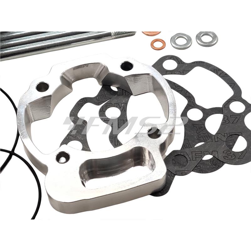 Motore gruppo termico Polini Big Evolution diametro 52 mm e corsa 44 mm con cilindrata 93,4 cc per motori Minarelli AM6 e da montare assieme all'albero motore 2100069, ricambio 1331012