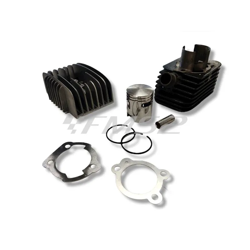 Gruppo termico motore Polini Racing 65 cc diametro 43 mm spinotto 12 mm in ghisa con testa a candela centrale per ciclomotori Piaggio SI,Bravo, SuperBravo, Boss, ricambio 1400133R