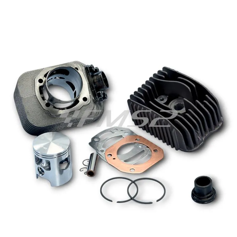 Gruppo termico motore Polini 4 prigionieri diametro 47,0 mm spinotto 12 mm per ciclomotori Piaggio Ciao, Si, Boxer, Bravo, SuperBravo, Grillo, Cba, ricambio 1400136