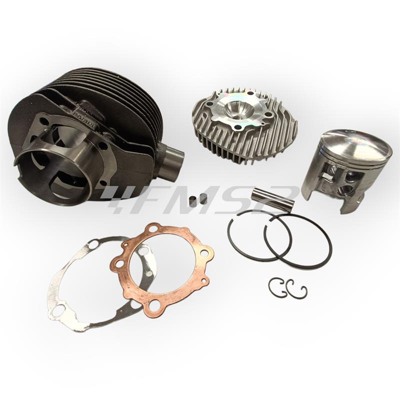 Gruppo termico motore Polini per Piaggio Vespa PX200E in ghisa con diametro 68,5 mm  completo di testa e pistone bi fascia e guarnizioni, ricambio 1400233
