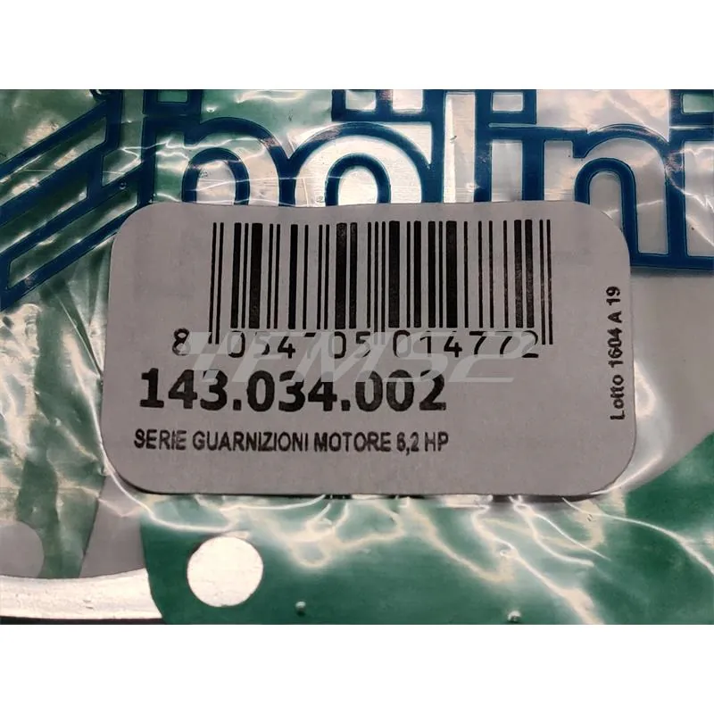 143.034.002 Guarnizioni motore 6.2 hp (Polini)