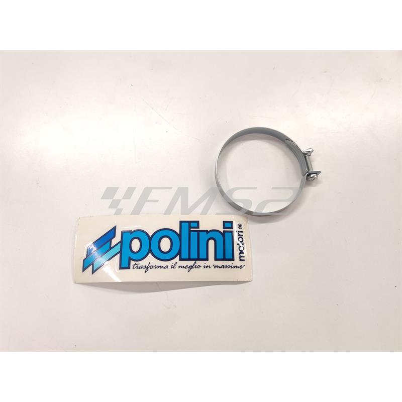 Scatola filtro aria Polini per carburatore diametro 17,5 CP con imbocco attacco filtro diametro 58,0 mm per utilizzo su minimoto Polini Dirt Road, ricambio 143465003