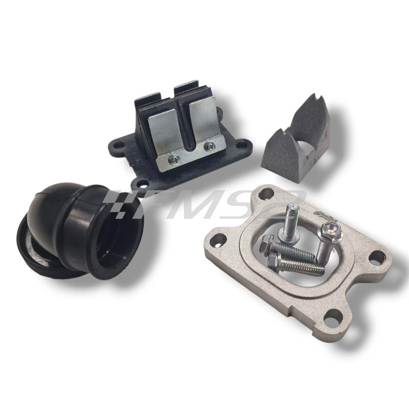 Motore gruppo termico Polini Evolution ghisa 70 cc diametro 47 mm corsa 39,2 bi-fascia spinotto 10 mm per motori Minarelli verticale Mbk Booster Spirit tutte le versioni, ricambio 1660074E