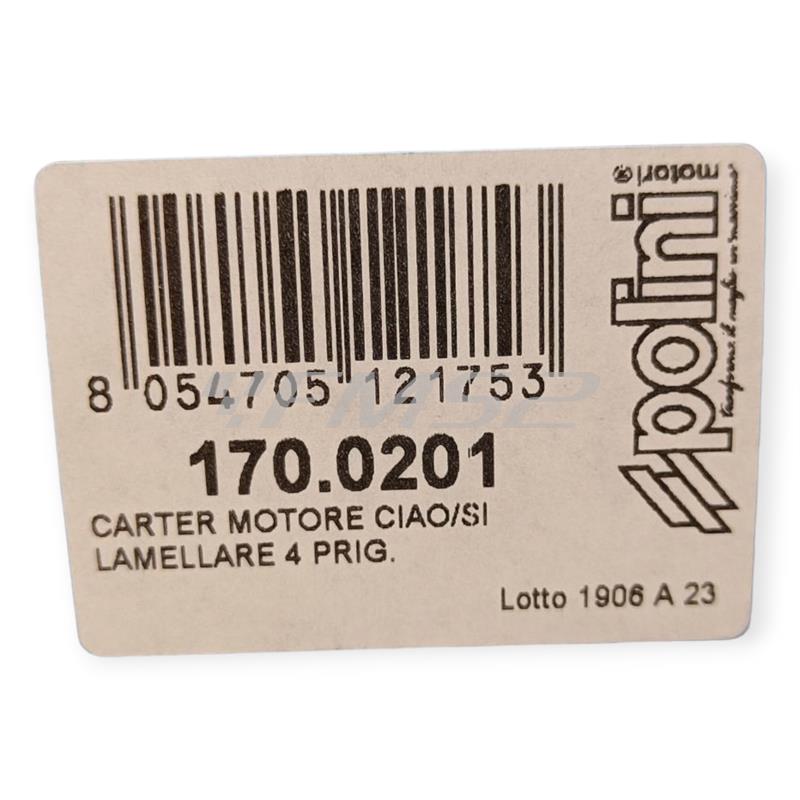 Carter motore lamellare Polini for race con accensione elettronica per ciclomotori Piaggio Ciao, Si, Bravo, SuperBravo, Cba, Grillo, Boss, Boxer, ricambio 1700201