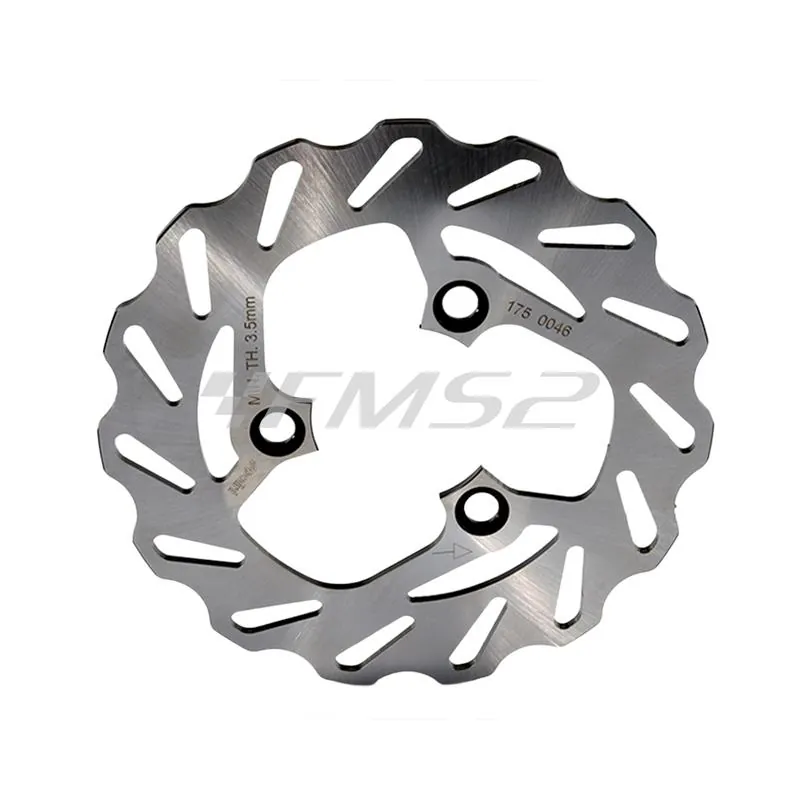 Disco freno Polini per scooter Yamaha aerox 50 cc e Mbk nitro -   con diametro da 190 mm e profilo wawe, ricambio 1750046