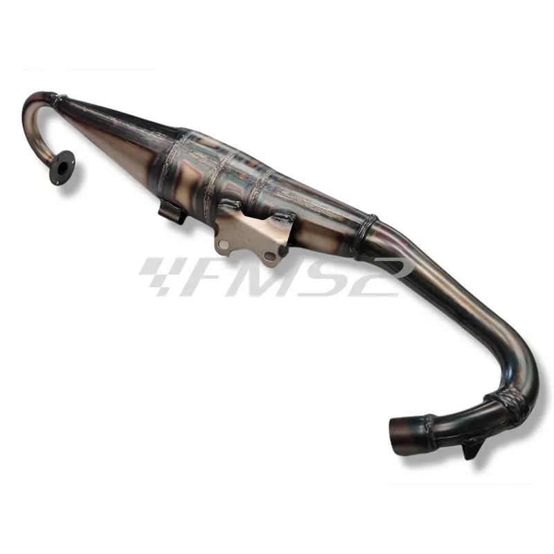200.0407 Marmitta Polini modello scooter team 4 omologata per scooter Piaggio zip sp 50 e applicabile a tutti gli scooter con motore Piaggio raffreddati ad aria e liquido