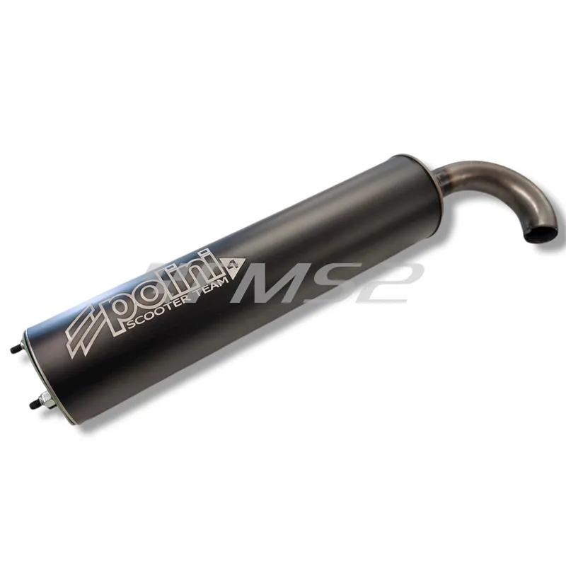 200.0407 Marmitta Polini modello scooter team 4 omologata per scooter Piaggio zip sp 50 e applicabile a tutti gli scooter con motore Piaggio raffreddati ad aria e liquido