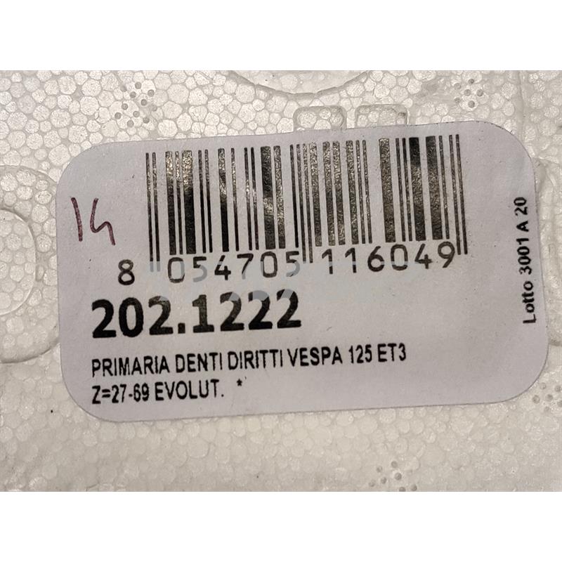 Campana frizione primaria Polini Evolution a denti diritti Z.27-69 per motore Piaggio Vespa 125 primavera Et3 e PK125 cc con motore elaborato, ricambio 2021222