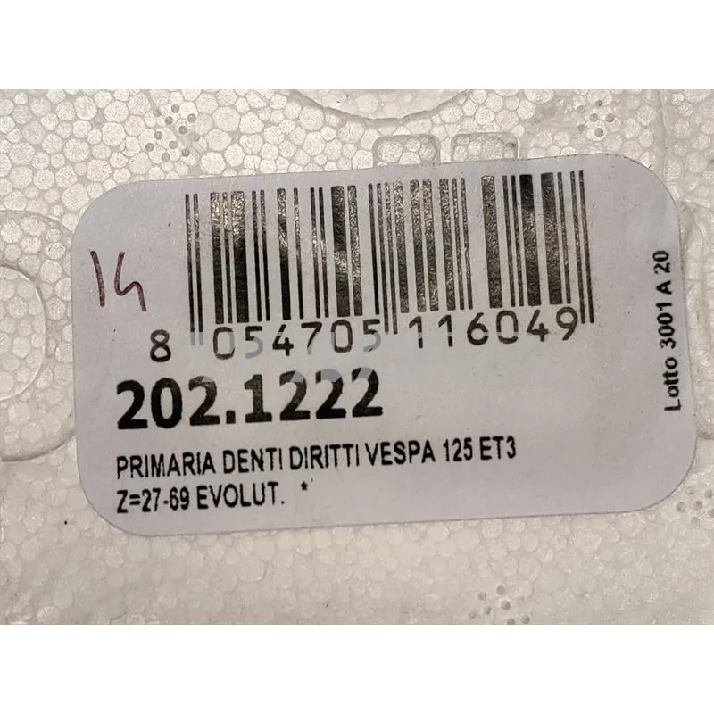 Campana frizione primaria Polini Evolution a denti diritti Z.27-69 per motore Piaggio Vespa 125 primavera Et3 e PK125 cc con motore elaborato, ricambio 2021222