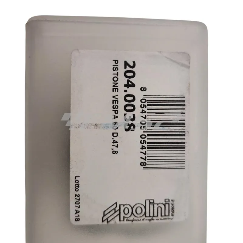 Pistone Polini per Vespa 50 diametro 47,8 mm, ricambio 2040038