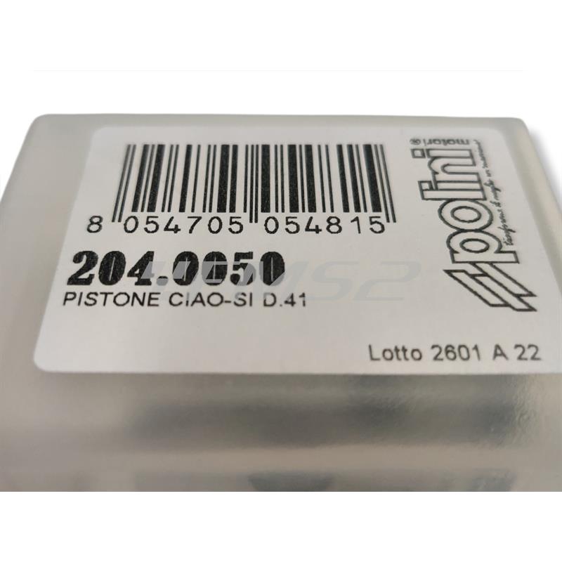 Pistone ciao-si d.41, ricambio 2040050