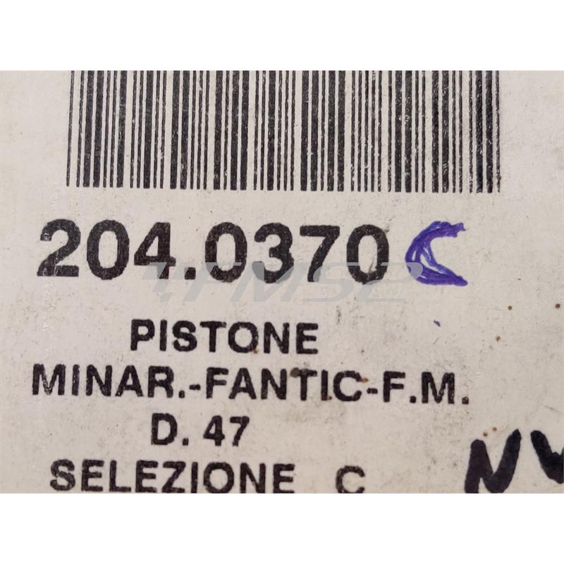 Pistone minar.-fantic-f.morini d.47 sele, ricambio 2040370C