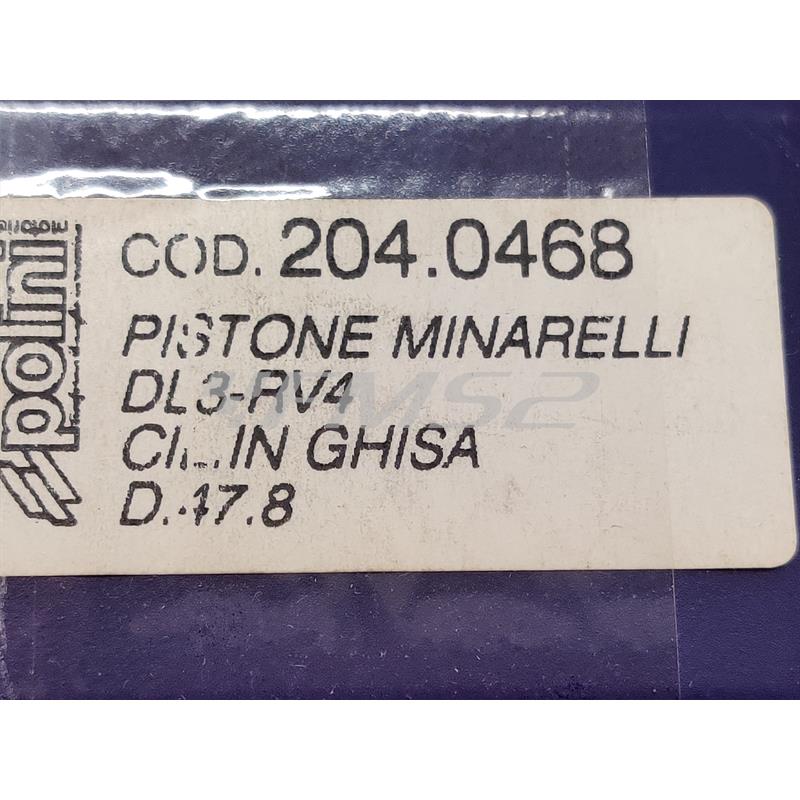 Pistone minar. dl3-rv4(ghisa)d.47,8, ricambio 2040468