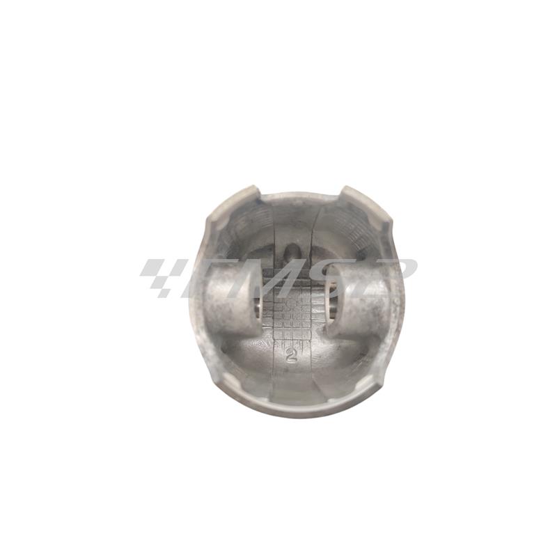 Pistone Piaggio zip diametro 47,6 mm e spinotto da 12 mm per cilindro cromato con traversino sullo scarico (Polini), ricambio 2040931A