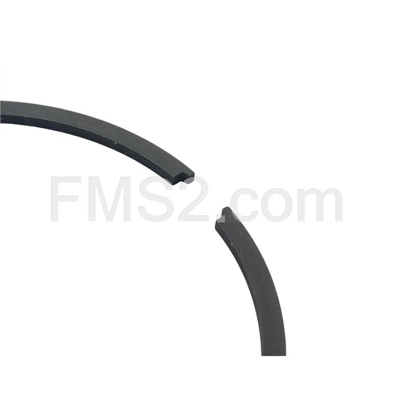 Fascia elastica Polini in ghisa per pistone bi-fascia con diametro 57,4x1,5 mm s10, ricambio 2060364