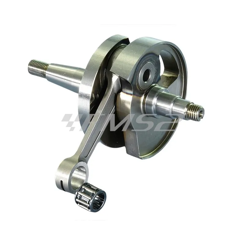 Albero motore anticipato Polini cono 20 mm e corsa 43 mm completo di biella ricavata dal pieno e gabbia a rulli per Piaggio Vespa 50, 50 special, 50 r, 50 l, 50 n, Vespa Pk 50 e Pk 50 s, Ape 50, ricambio 2100055