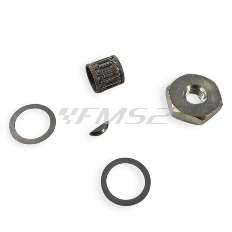 210.0074 Albero motore Polini a spalle piene per carter lamellare evolution con spinotto da 12 mm e gabbietta rinforzata per ciclomotori Piaggio Ciao, Si, Boxer, Bravo, SuperBravo, Grillo, Cba