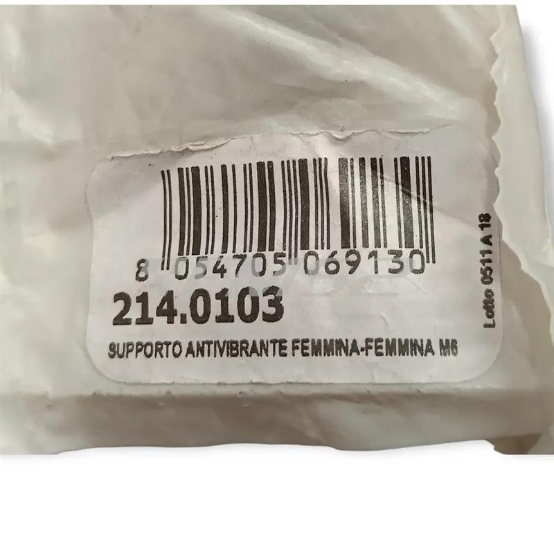 214.0103 Supporto antivibrante femmina-femmina m6 (Polini)