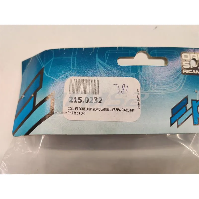 Collettore aspirazione monolamell.vespa pk-xl-hp, ricambio 2150232