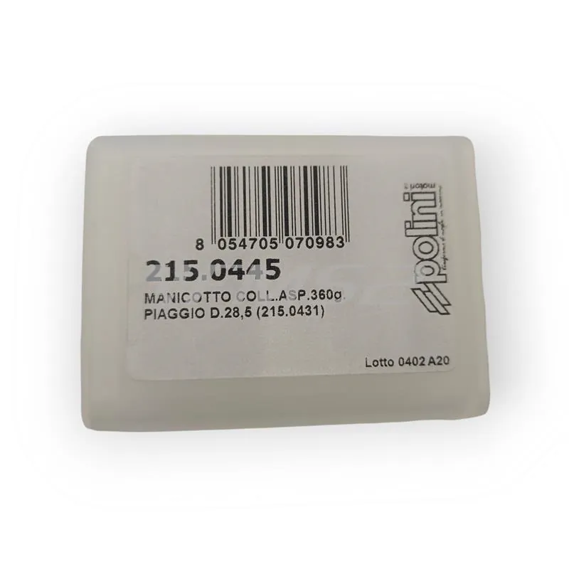 Manicotto in gomma Polini per collettore aspirazione girevole a 360 gradi per scooter  Piaggio con diametro imbocco 28,5 mm e carburatore CP Evolution, ricambio 2150445