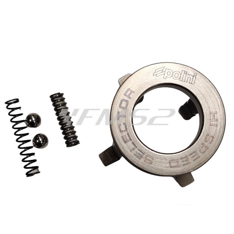 Crociera cambio Polini Racing completa di molla rinforzata e 2 sfere lunga 51 mm per motori Piaggio Vespa 50 special, 125 primavera, 125 Et3 a 4 marce prodotte fino al 1978, ricambio 2300405