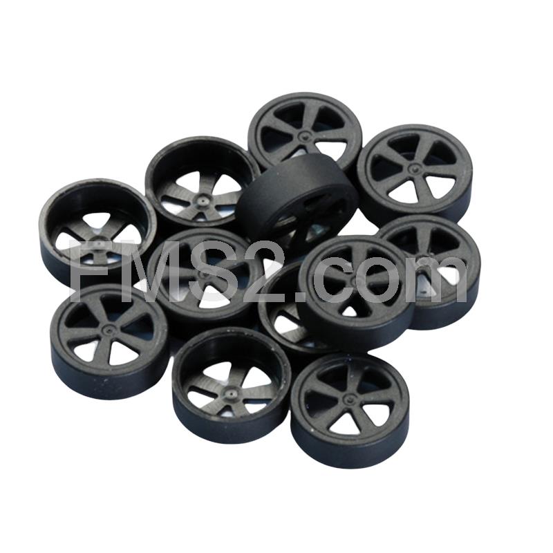 Coperchietti Polini in plastica nera autoventilati per rulli variatore diametro 19mm, ricambio 242026
