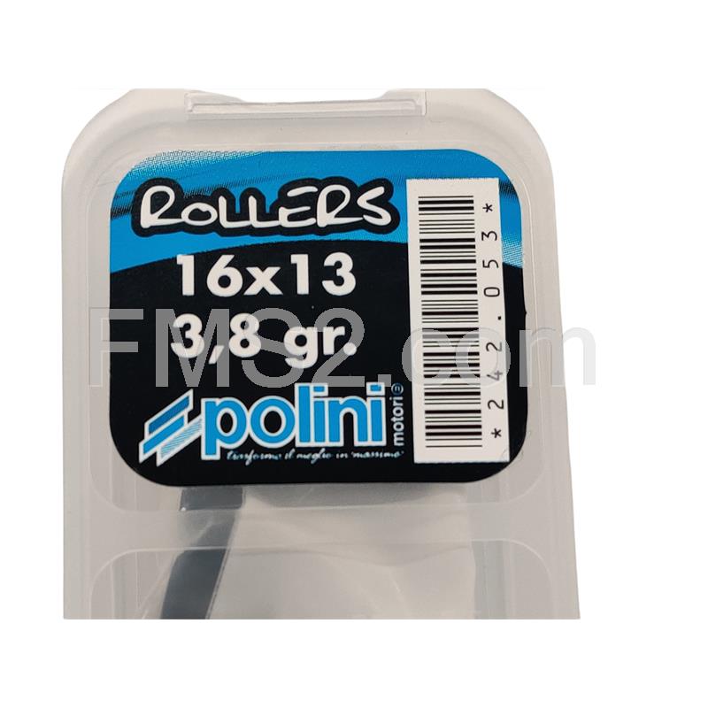 Rulli variatore 16x13 grammi 3.8 (Polini), ricambio 242053