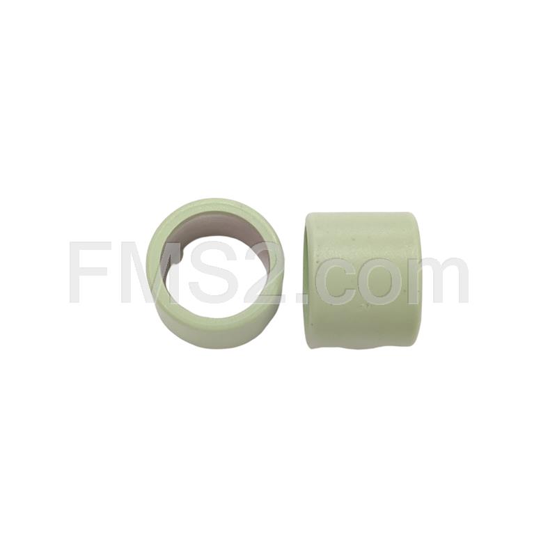 Kit rulli variatore 19x15.5 colore verde chiaro peso grammi 2.7 interno alluminio (Polini), ricambio 242089