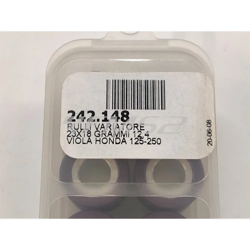 Rulli variatore 23x18 grammi 12.4 viola (Polini), ricambio 242148