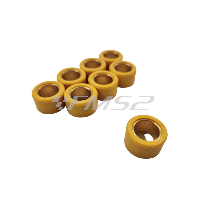Kit 8 rulli Polini diametro 25 per 14.8, ricambio 242221