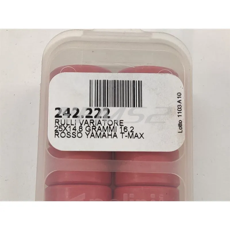 Rulli Polini 25x14.8 grammi 16.2 T-MAX 500, ricambio 242222