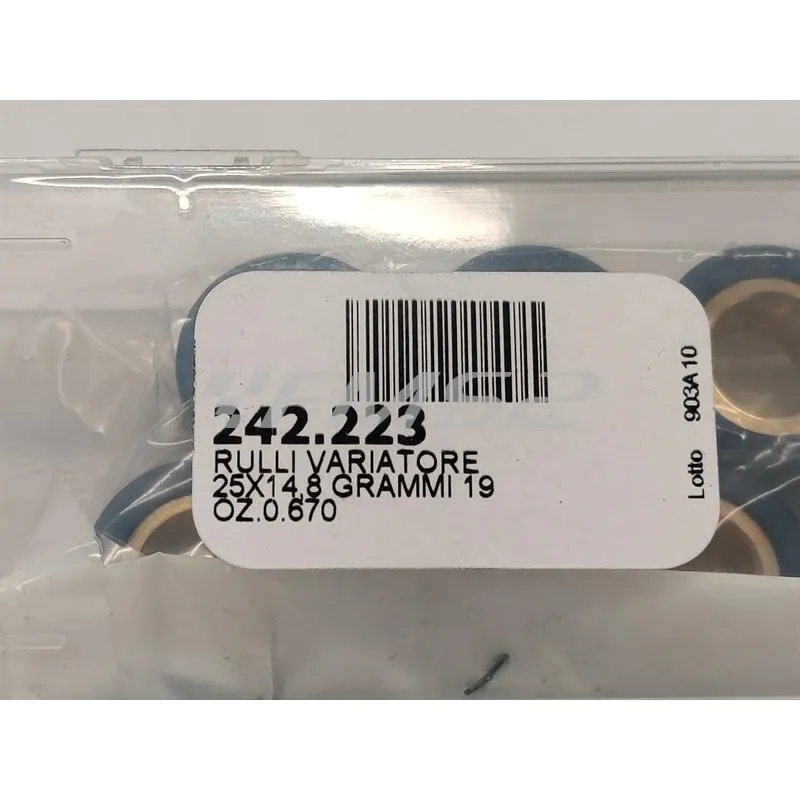 Rulli variatore Polini diametro 25x14.8, ricambio 242223