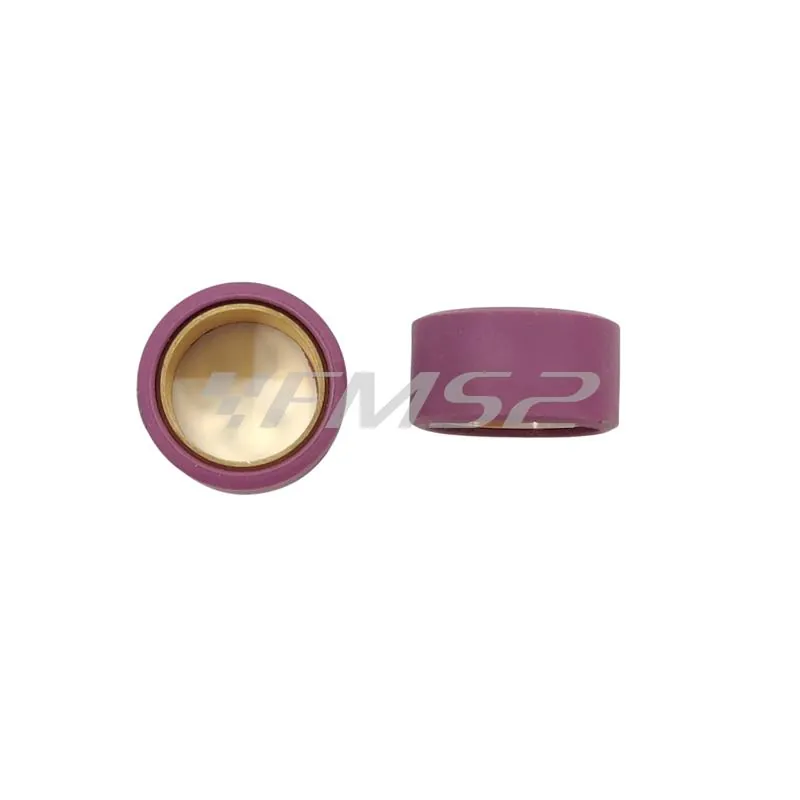 242.267 Kit rulli variatore Polini 19x10.2 mm peso grammi 4.5 interno ottone per EVO a 9 rulli per Piaggio e Minarelli