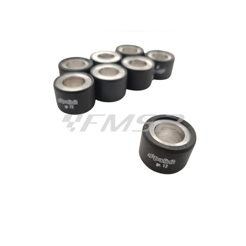 Rulli variatore Polini con diametro 25 x 17 mm e peso 12,0 grammi, ricambio 242285