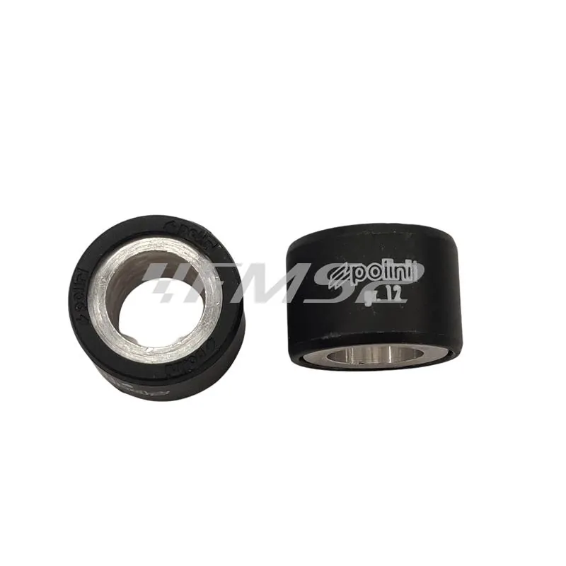Rulli variatore Polini con diametro 25 x 17 mm e peso 12,0 grammi, ricambio 242285