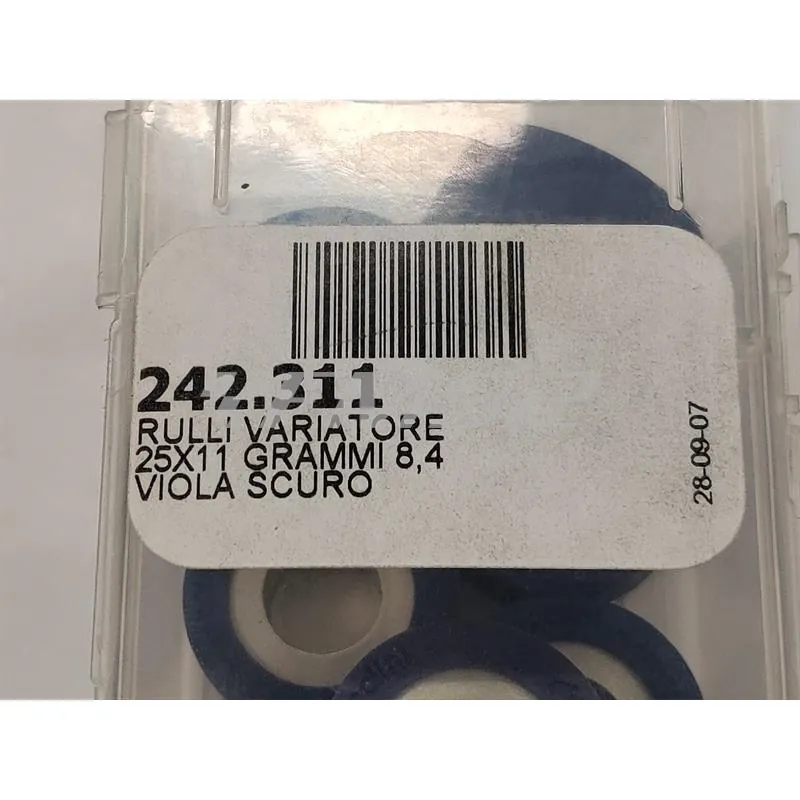 Rulli variatore 25x11 grammi 8.4 (Polini), ricambio 242311