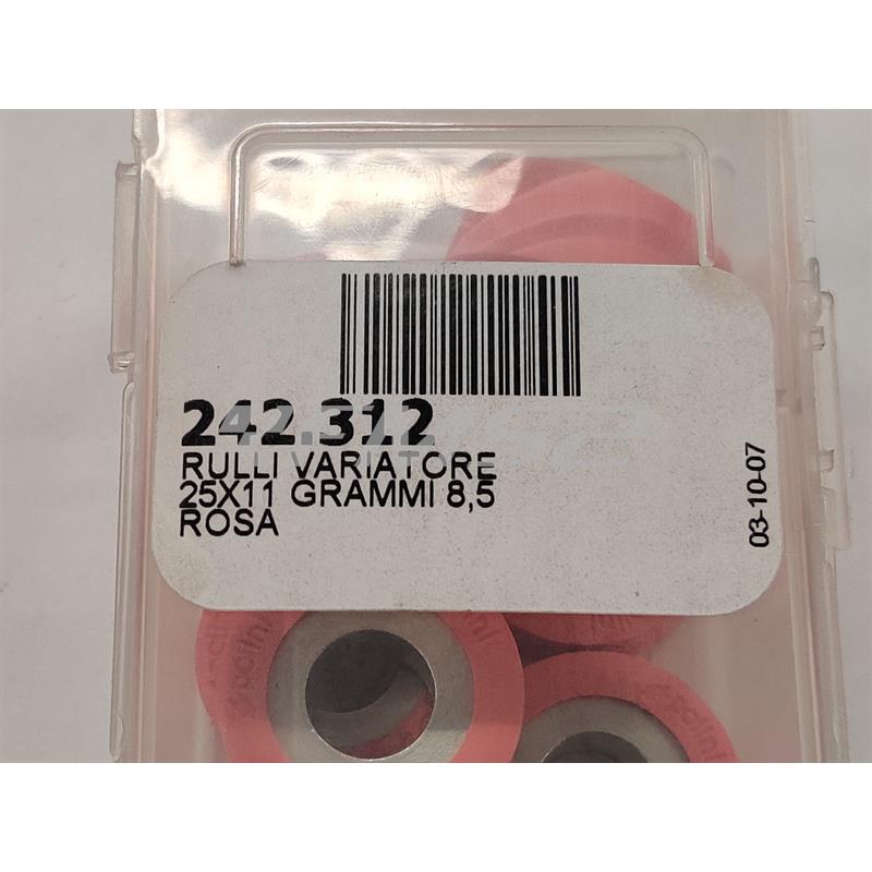 Rulli variatore 25x11 grammi 8.5 (Polini), ricambio 242312