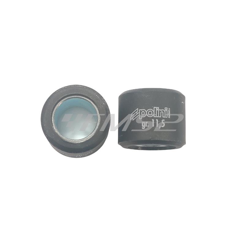 Kit 6 rulli Polini per variatore maxi scooter con diametro 20,9 x 17 mm e peso 11,5 grammi, ricambio 242342