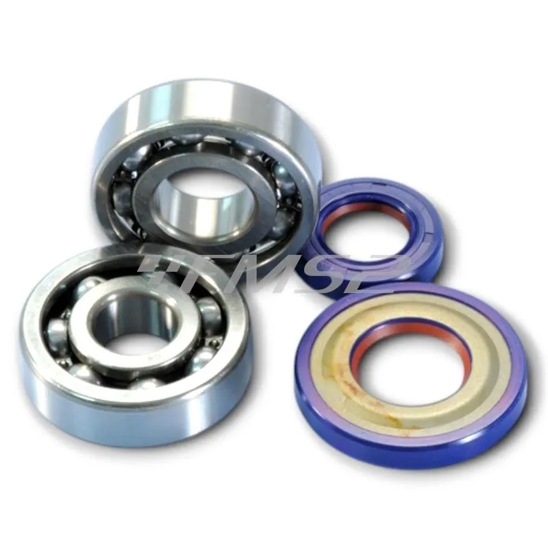 Kit cuscinetti e paraolio Polini per revisione banco albero motore Piaggio Vespa 50 special, R, N, L, Pk e 125 primavera, 125Et3 e Pk 125 cc con cono volano da 19 mm 2 tempi , ricambio 2820005