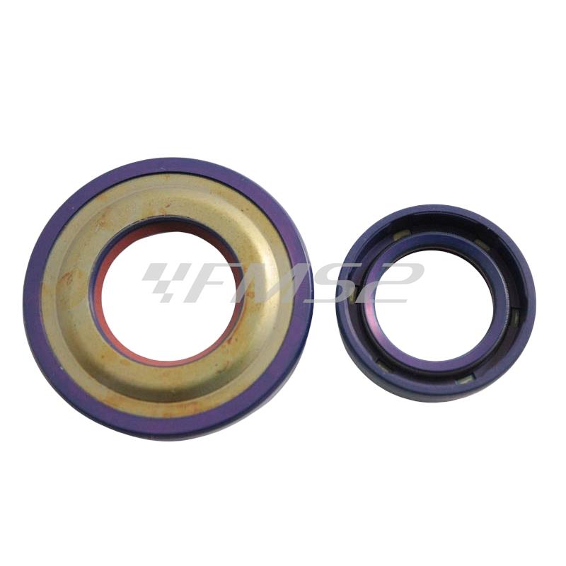 Serie paraoli Polini in teflon per albero motore Vespa PK e Ape 50 con cono diametro 20mm, ricambio 2850006