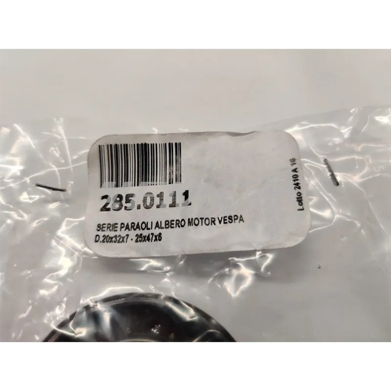 Serie paraoli albero motore vespa d.20x32, ricambio 2850111