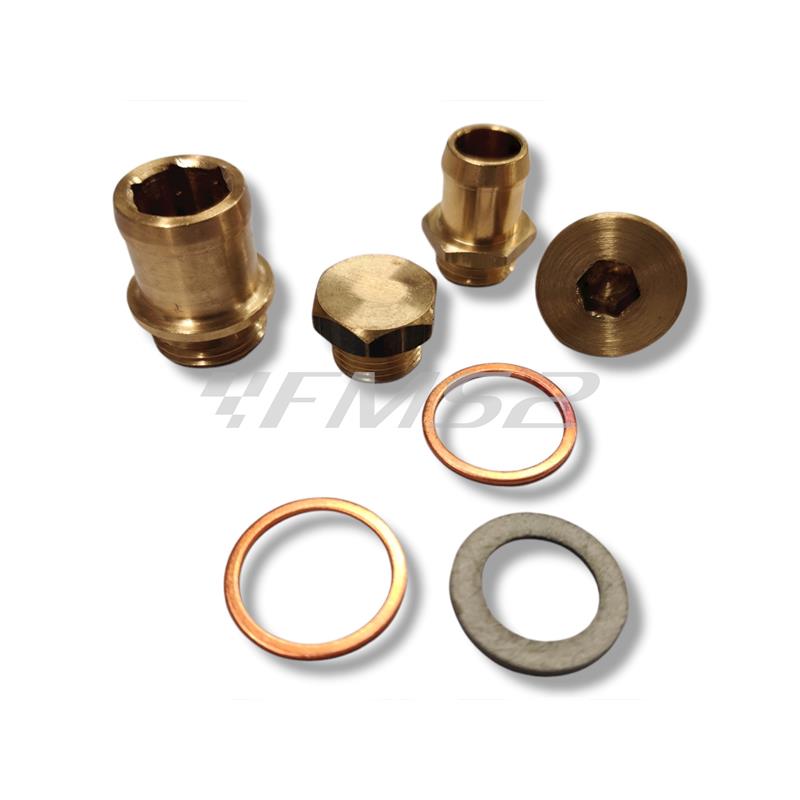 Serie raccordi e tappi Polini in kit completo di rondelle e guarnizioni, ricambio 3150028