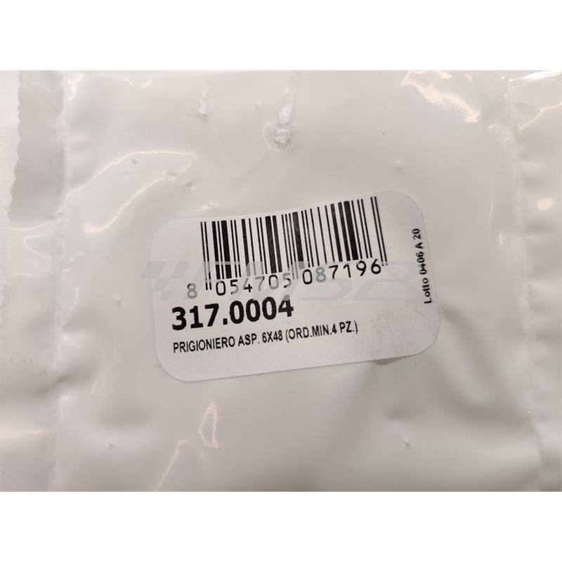 Prigioniero aspirazione misura 6 x 48 mm (Polini), ricambio 3170004