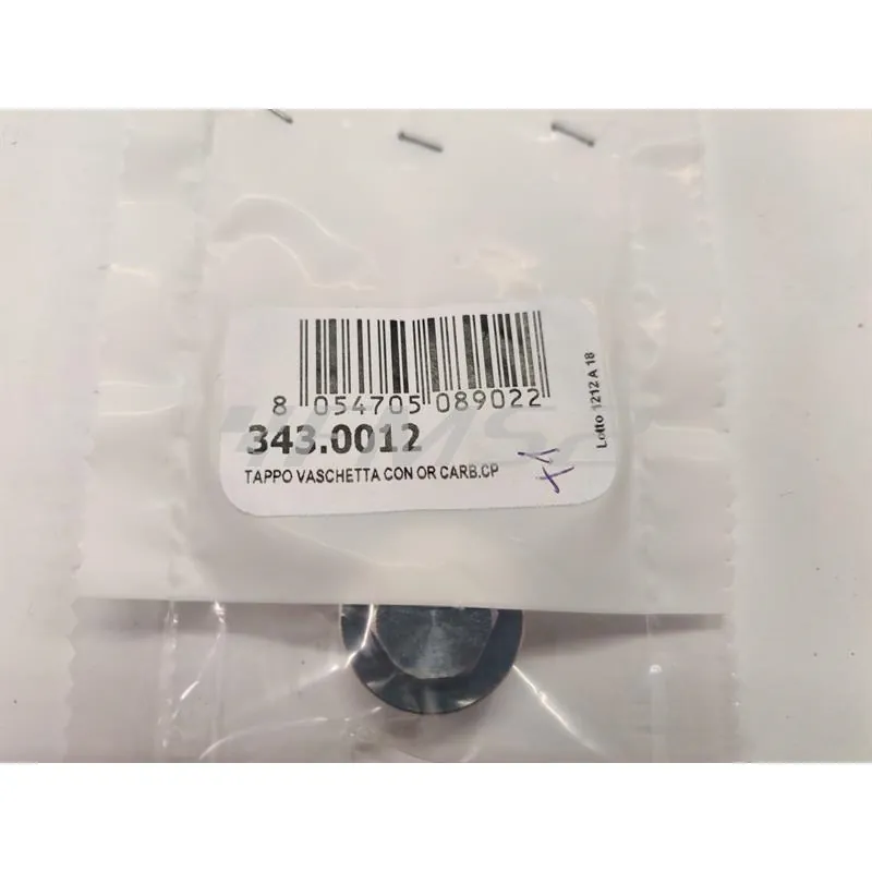 343.0012 Tappo vaschetta con or per carburatori Polini serie CP evolution