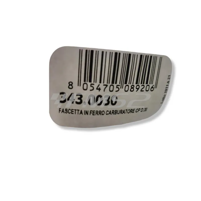 Fascetta in ferro Polini diametro 30 mm per carburatori CP attacco cavo femmina per Piaggio Vespa, ricambio 3430030