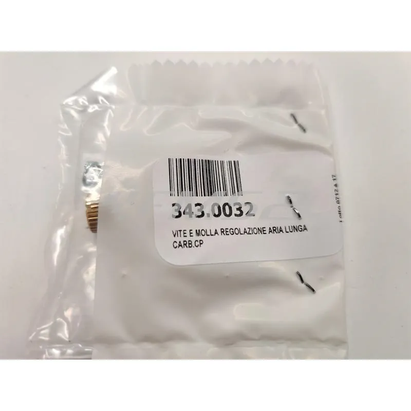 Vite e molla regolazione aria lunga carb, ricambio 3430032