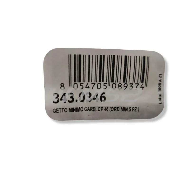Getto minimo carburatore Polini CP numero 46, ricambio 3430346