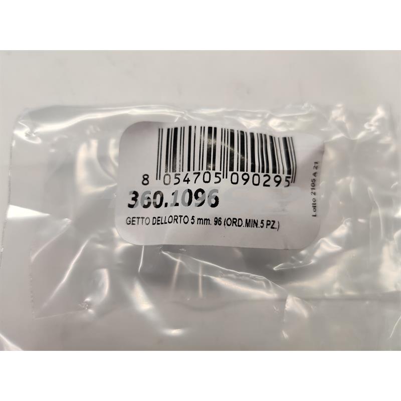 Getto Dell'Orto 5 mm misura 96, ricambio 3601096