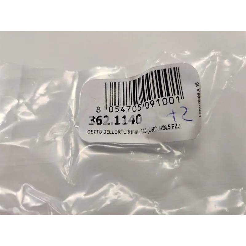 362.1140 Getto Dell'Orto 6 mm. 140 (ord.min.5 pz.)